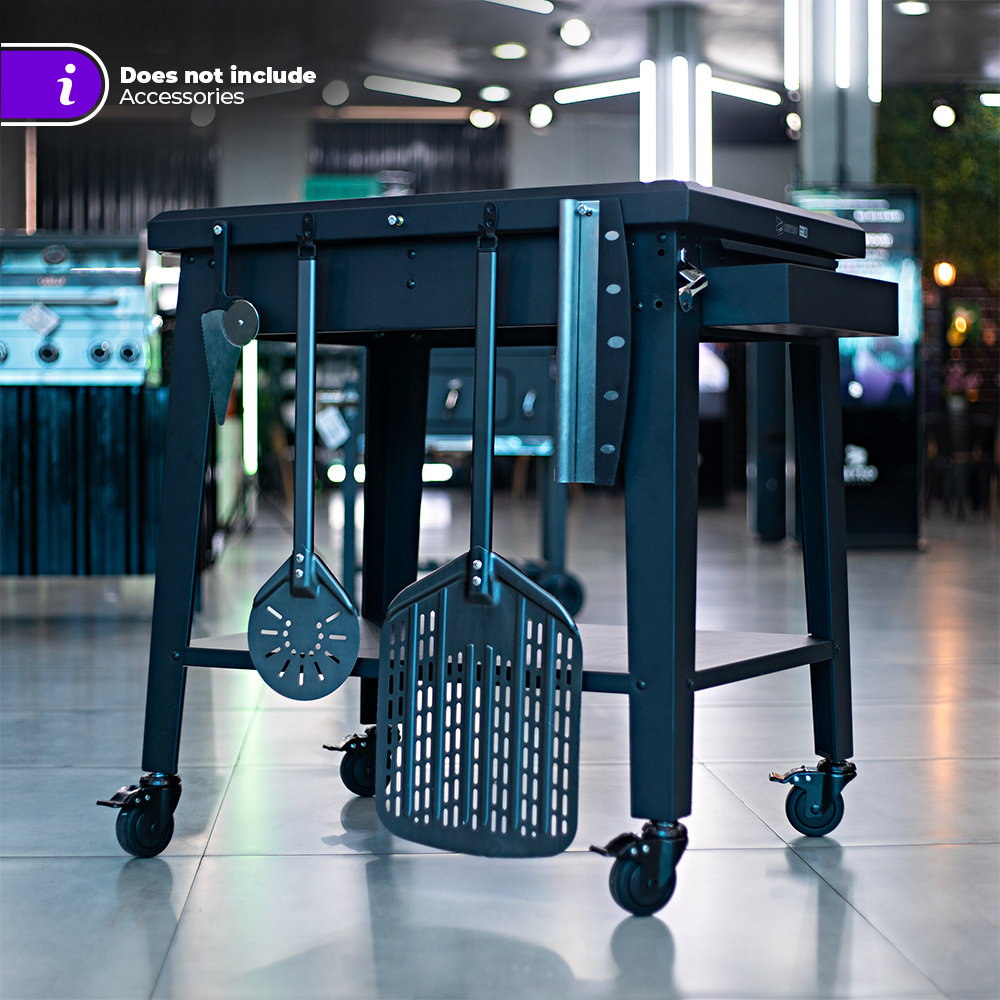 Cetro Pizza Oven Stand Trolley Table