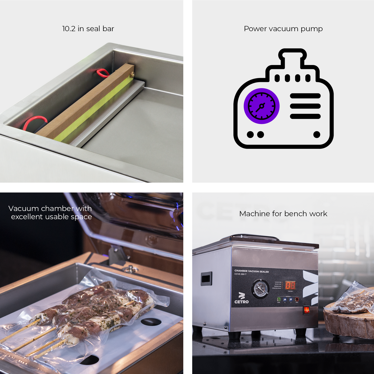 Cetro Chamber Vacuum Sealer CCVS 260 T