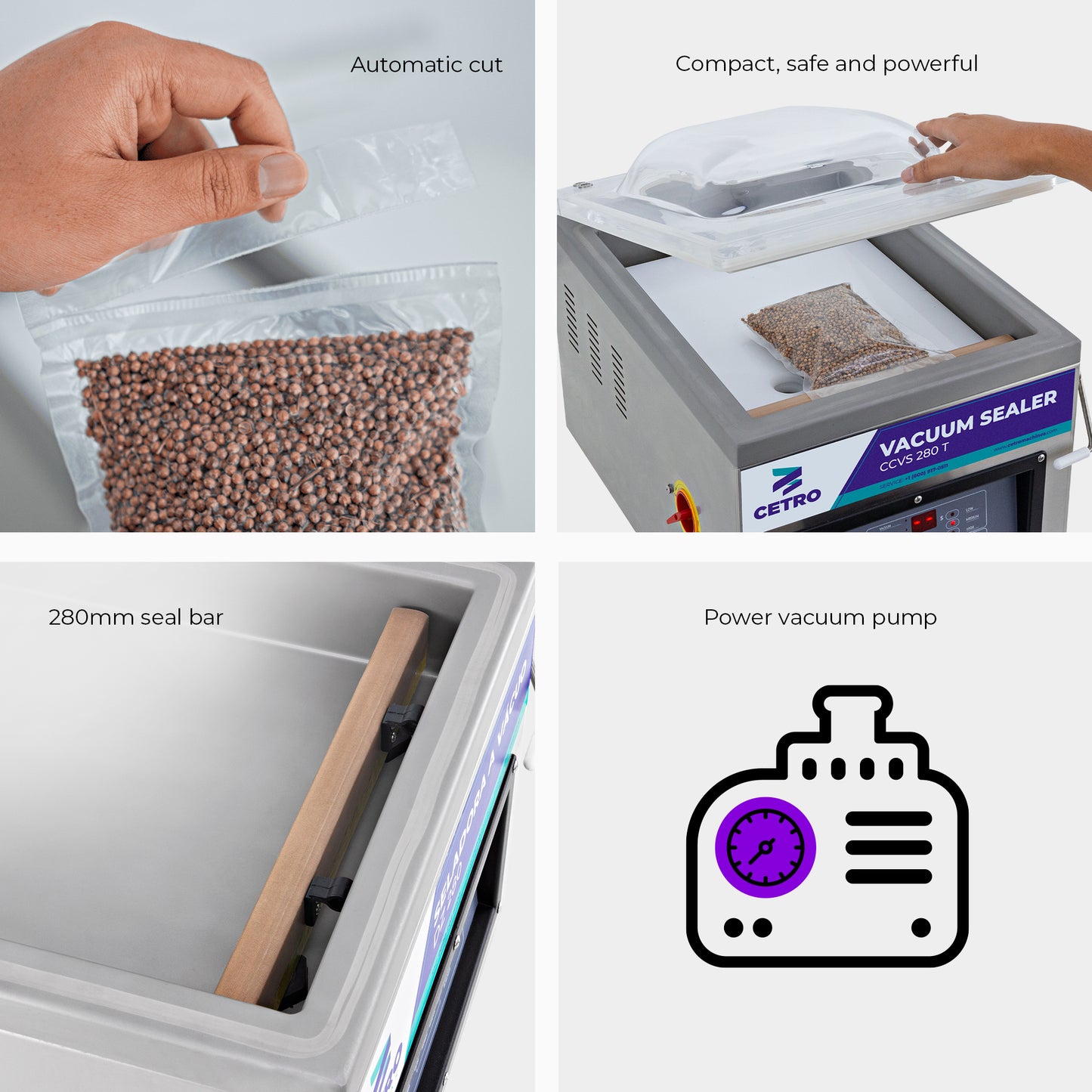 Cetro Chamber Vacuum Sealer CCVS 280 T