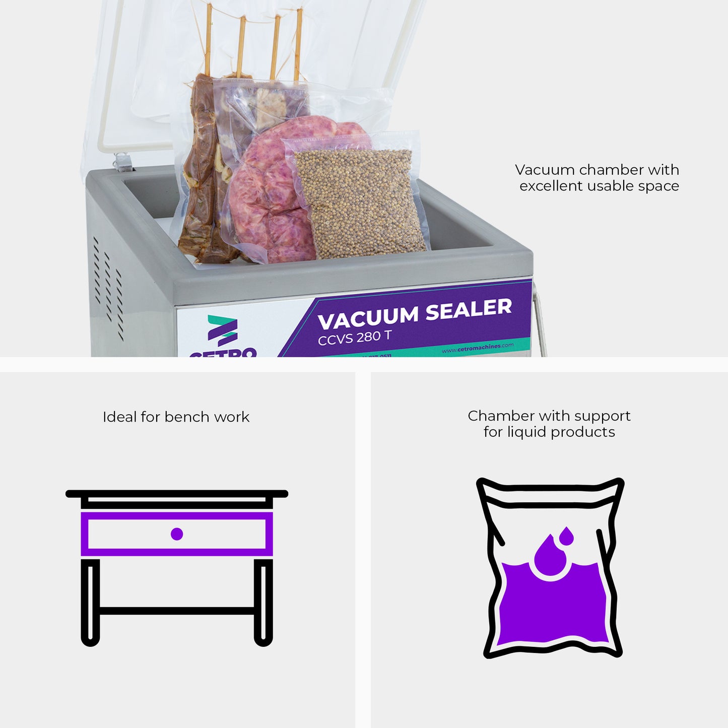 Cetro Chamber Vacuum Sealer CCVS 280 T