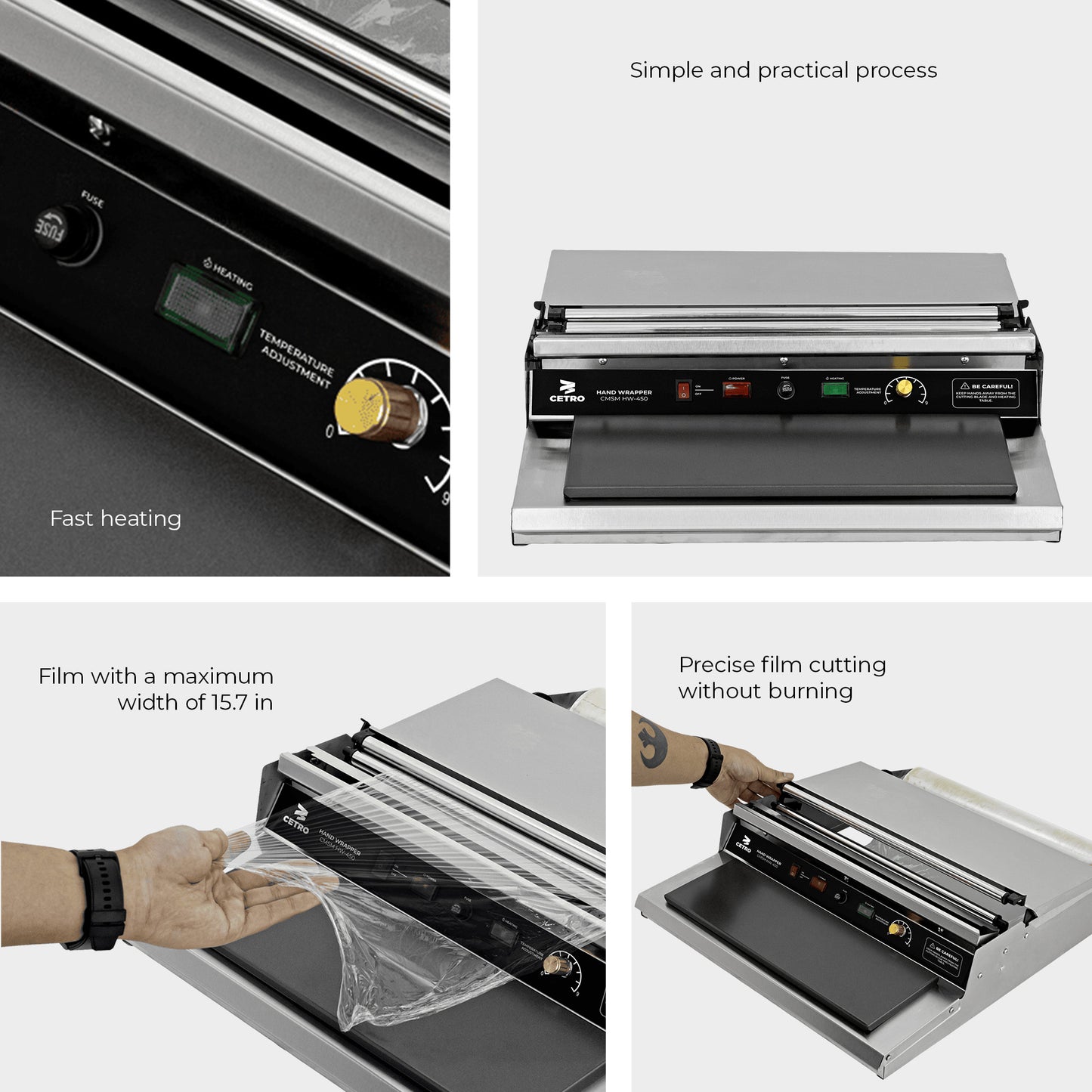 Cetro Hand Wrapper CMSM HW-450
