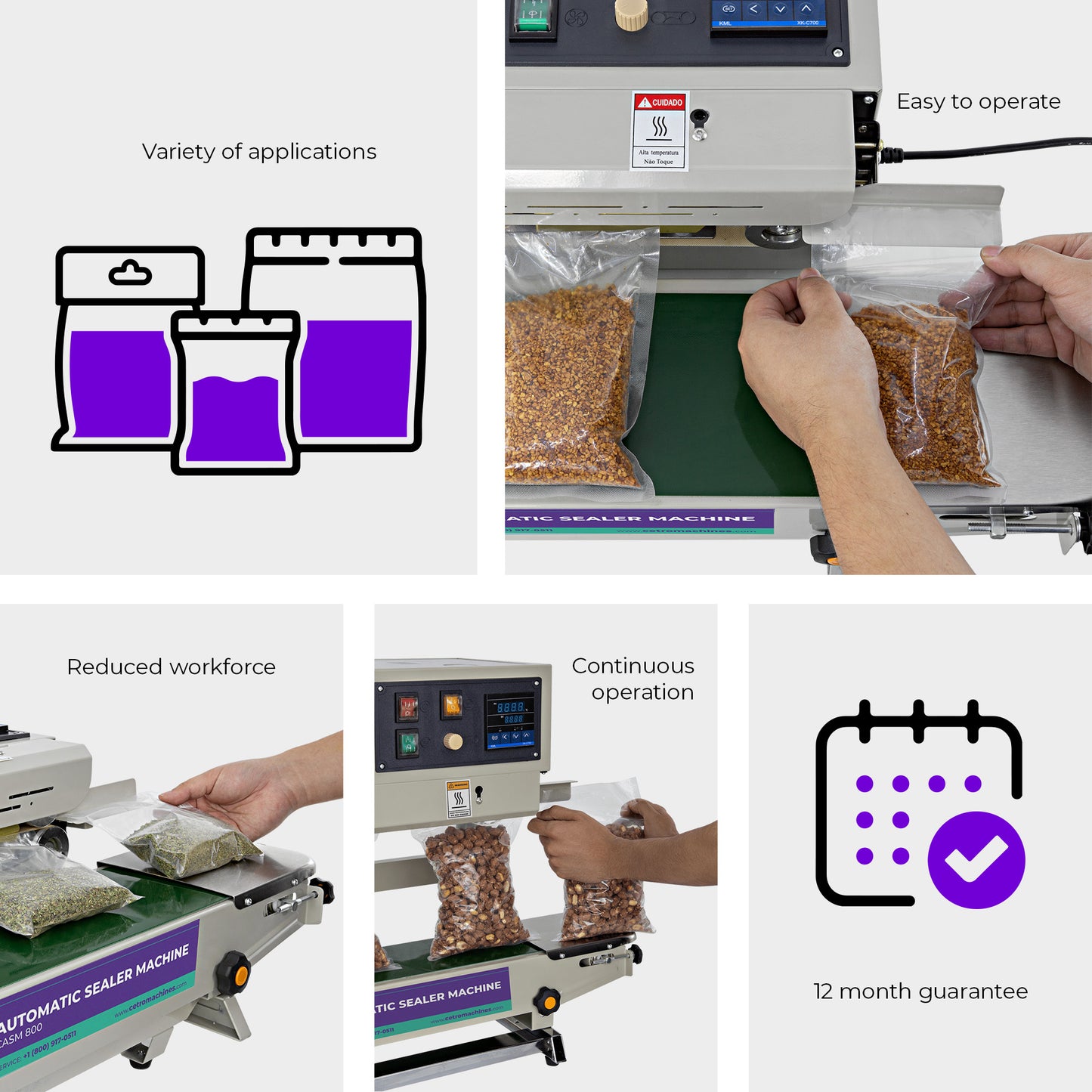 Cetro Automatic Band Sealer Machine CASM 800