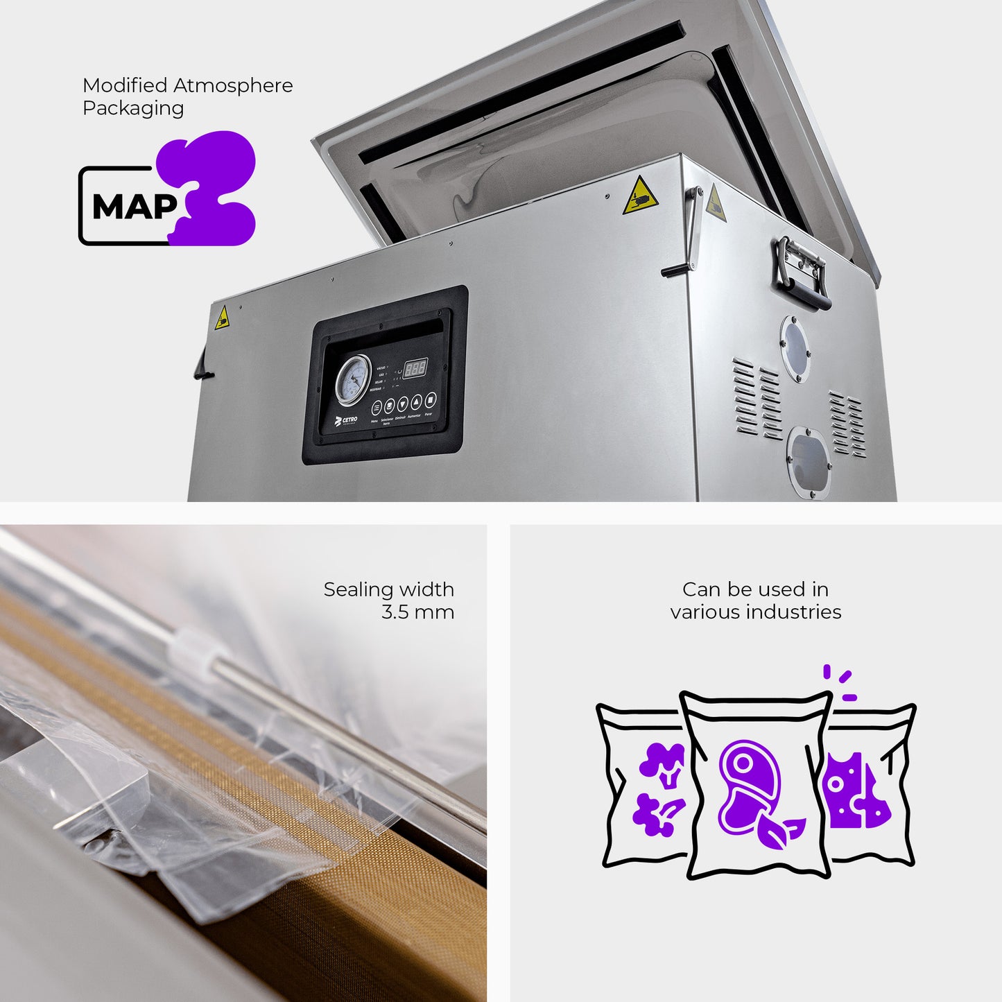 Cetro Chamber Vacuum Sealer CCVS 686 3SB T