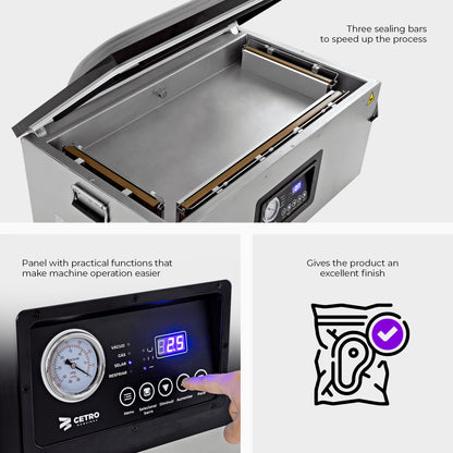 Cetro Chamber Vacuum Sealer CCVS 686 3SB T