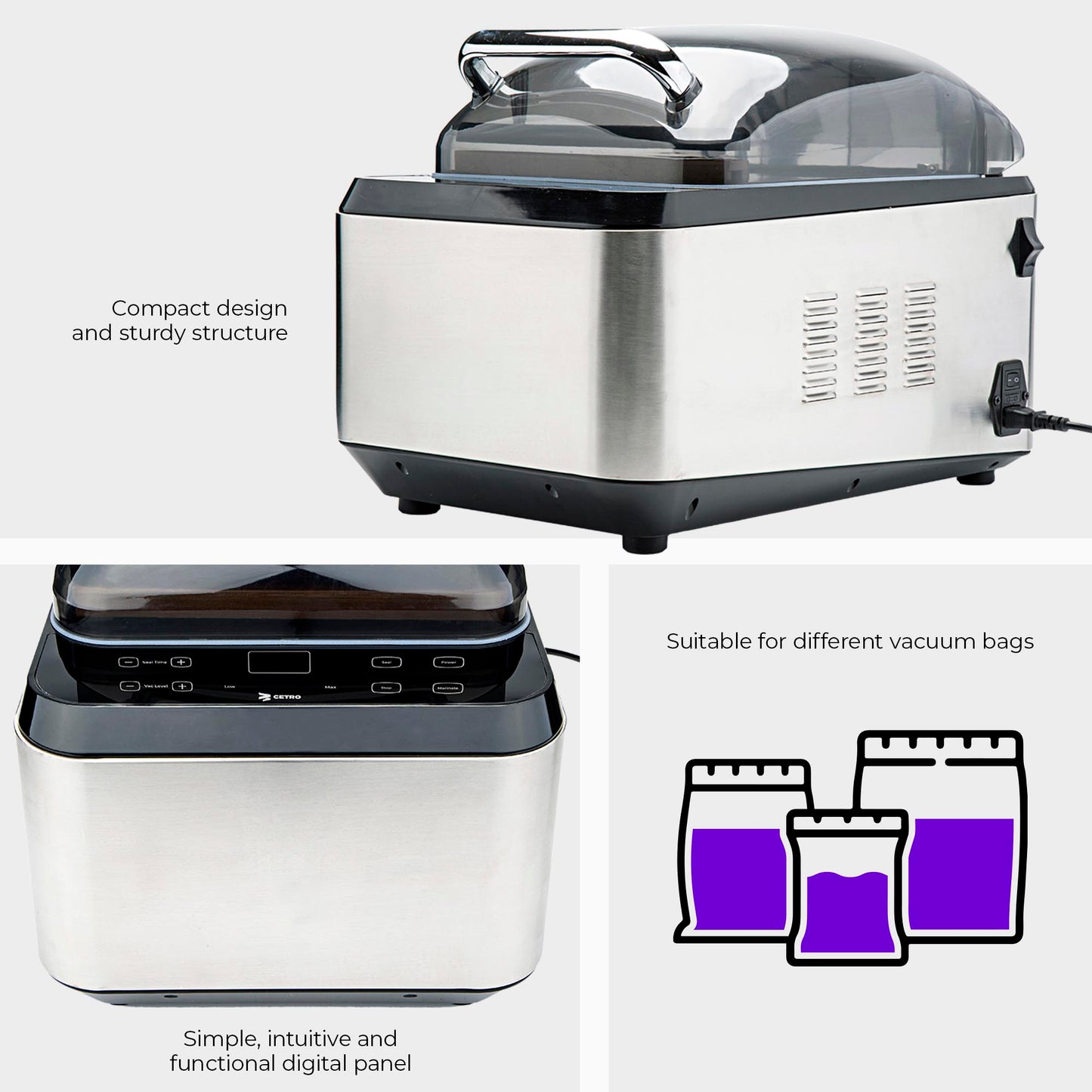 Cetro SupremeVac Space Vacuum Sealer CCVS S-254 SP M