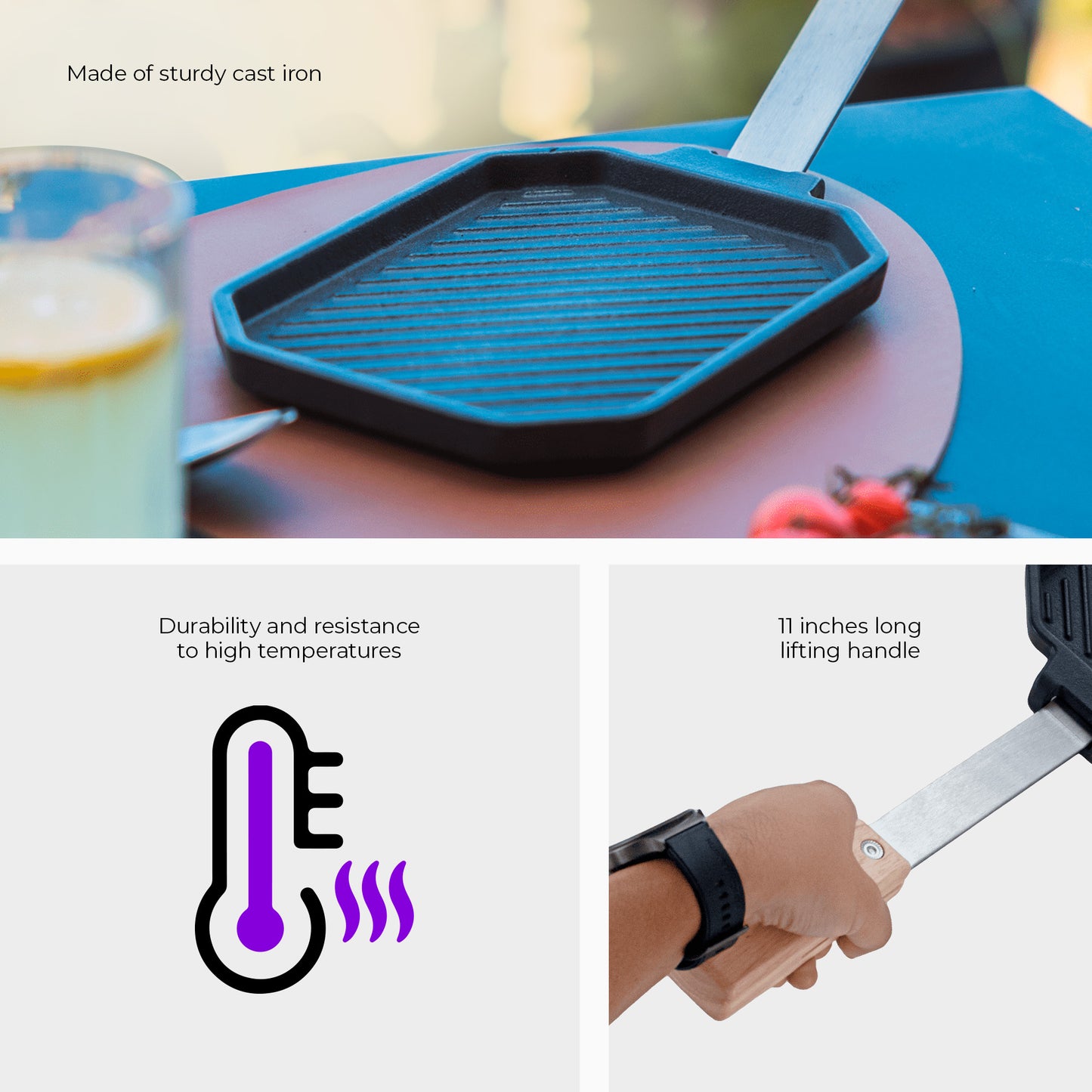 Cetro Cast Iron Frying Pan