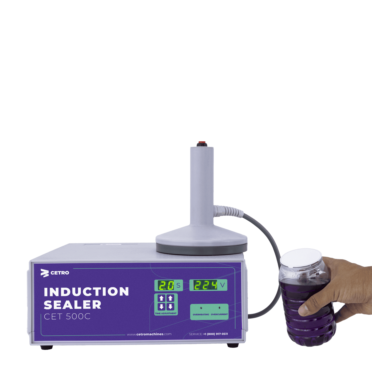 Cetro Manual Induction Sealer Machine CMSM I-130 T