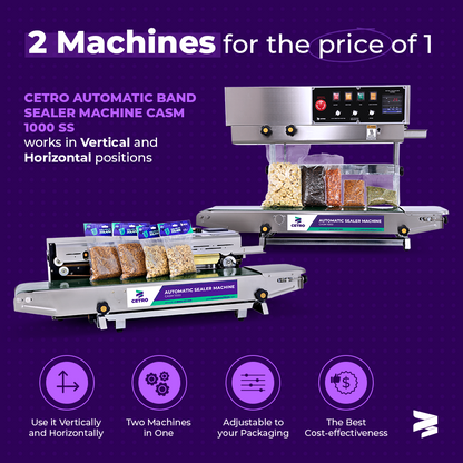 Cetro Automatic Band Sealer Machine CASM 1000 SS