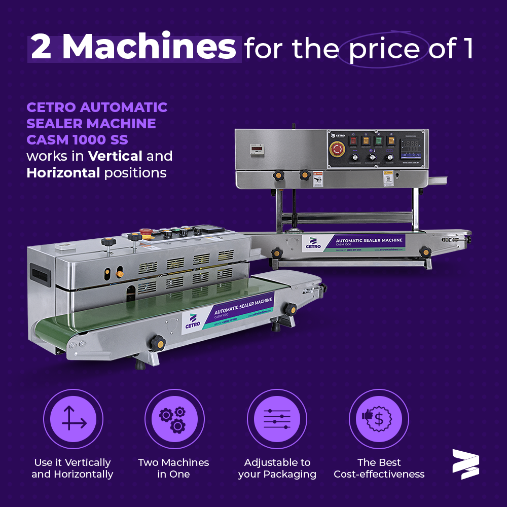 Cetro Automatic Sealer Machine CASM 1000 SS