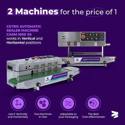 Cetro Automatic Sealer Machine CASM 1000 SS