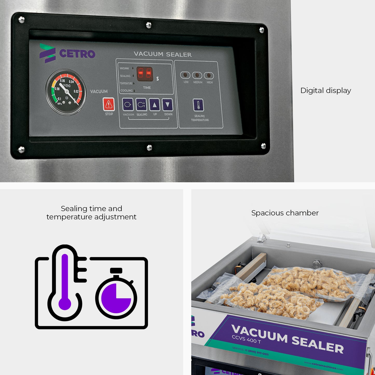 Cetro Chamber Vacuum Sealer CCVS 400 T