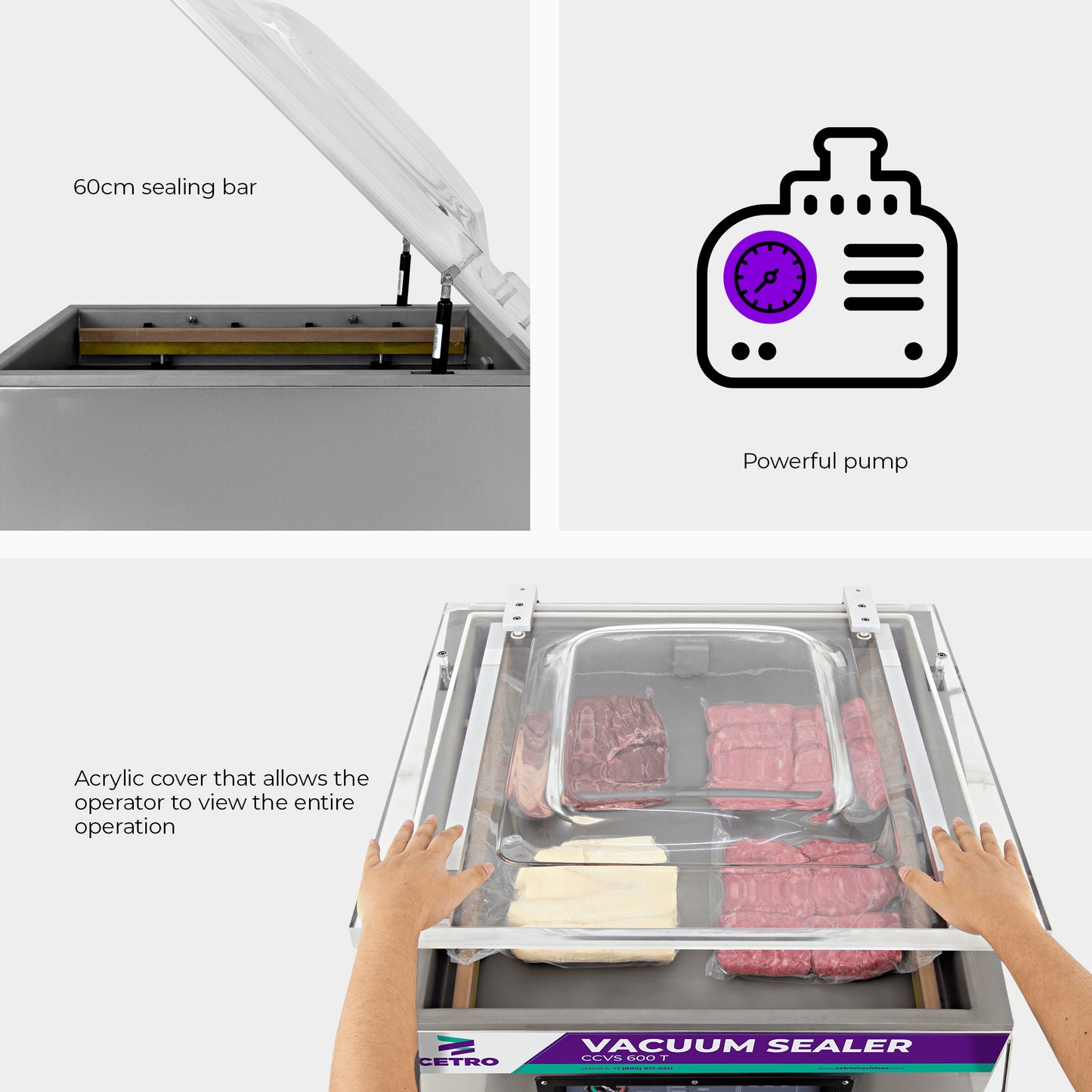 Cetro Chamber Vacuum Sealer CCVS 600 T